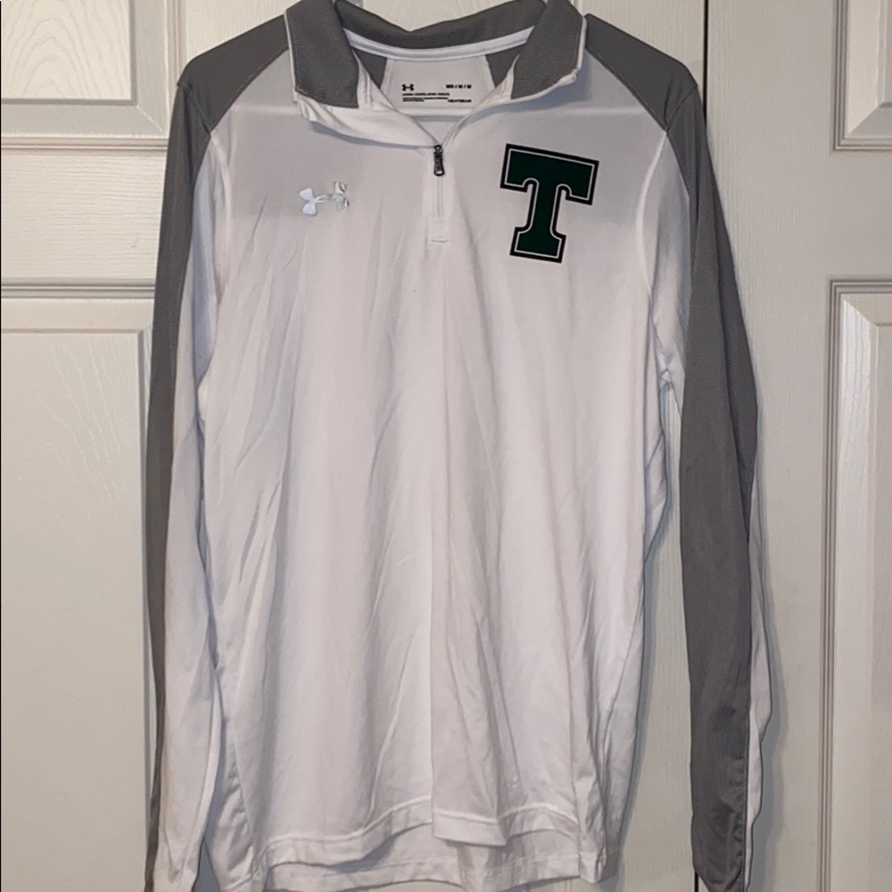 White Under Amour Pullover